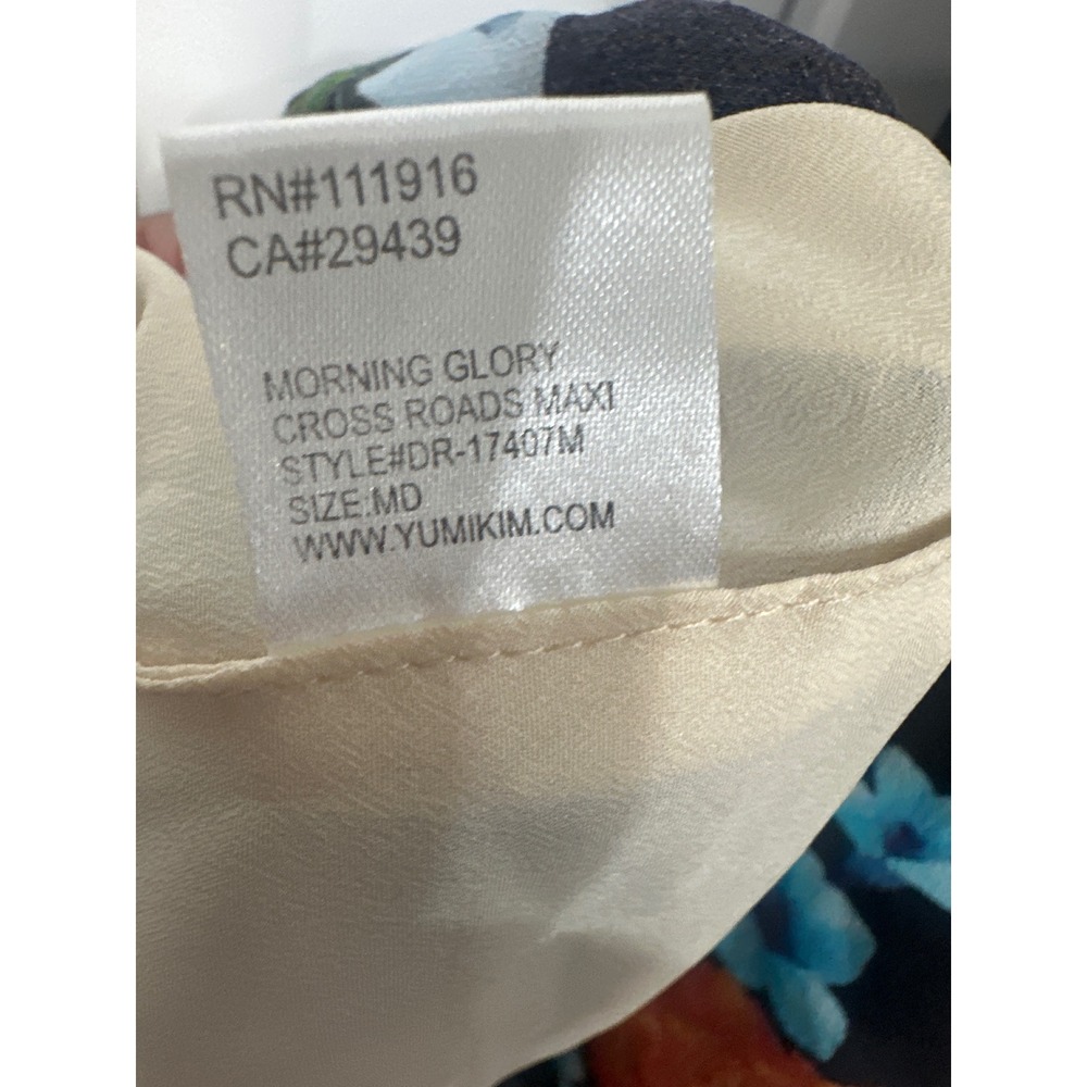 Yumi Kim Morning Glory Cross Roads Maxi Dress Floral High Low Wrap Medium - Picture 8 of 8